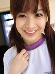 Hikari Yamaguchi Asian in shorts loves to play all over the house