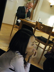 Yui Asao is filled up with her hubby's cock.