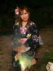 Hot Japanese lady in kimono Eri Hoshikawa