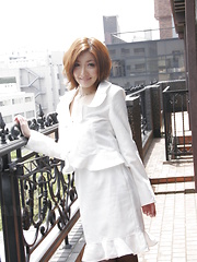 Stunning Japanese office girl Yuna Hirose